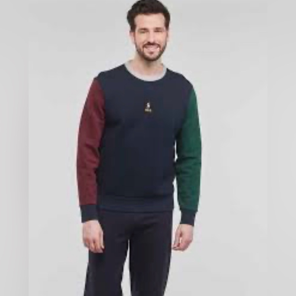 Polo Ralph Lauren Pullover Color Block Double Knit Sweatshirt Size 1XB New Mens